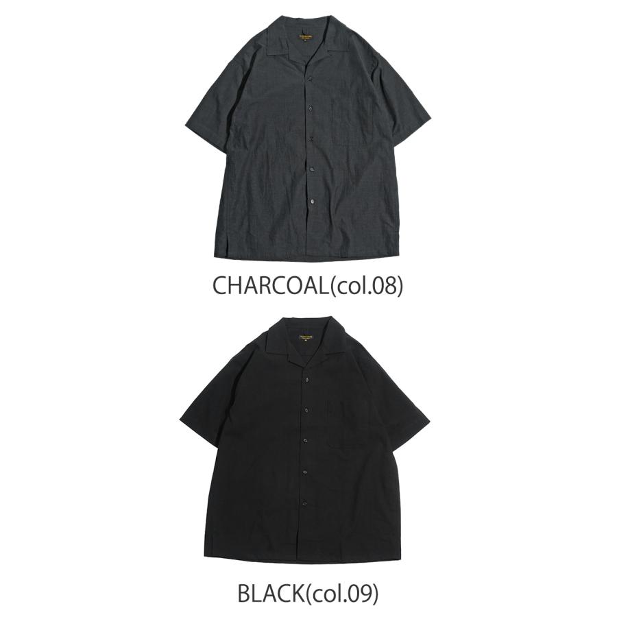 アボンタージ Open Collar Shirts S/S BLACK A VONTADE SALE！アボンタージ Vontade シャツ オープンカラー