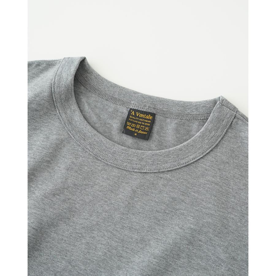 アボンタージ A VONTADE Tシャツ 半袖 9oz メンズ Silket Athletic T-Shir 9オンス シルケット アスレチック シャツ カットソー ポケット VTD-0533-CS-P xp10の画像