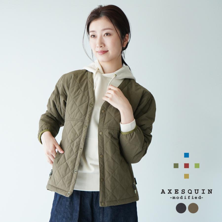 アクシーズクイン AXESQUIN プリマロフト キテルティング Vネック