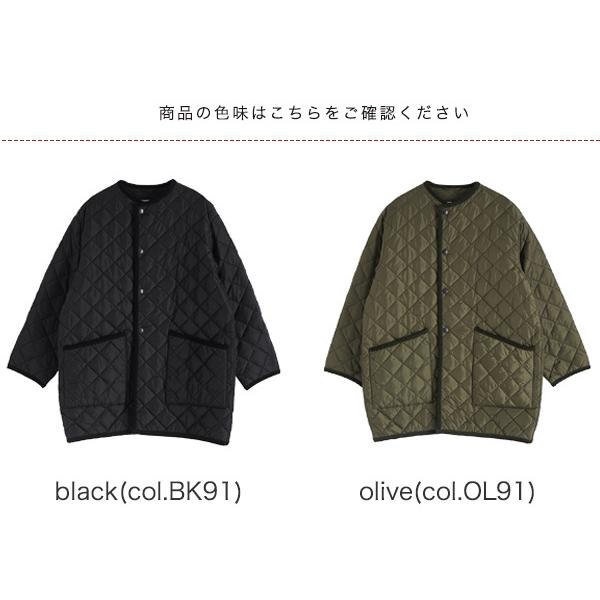 Barbour（バブアー） ノーカラー コート レディース ナイロン