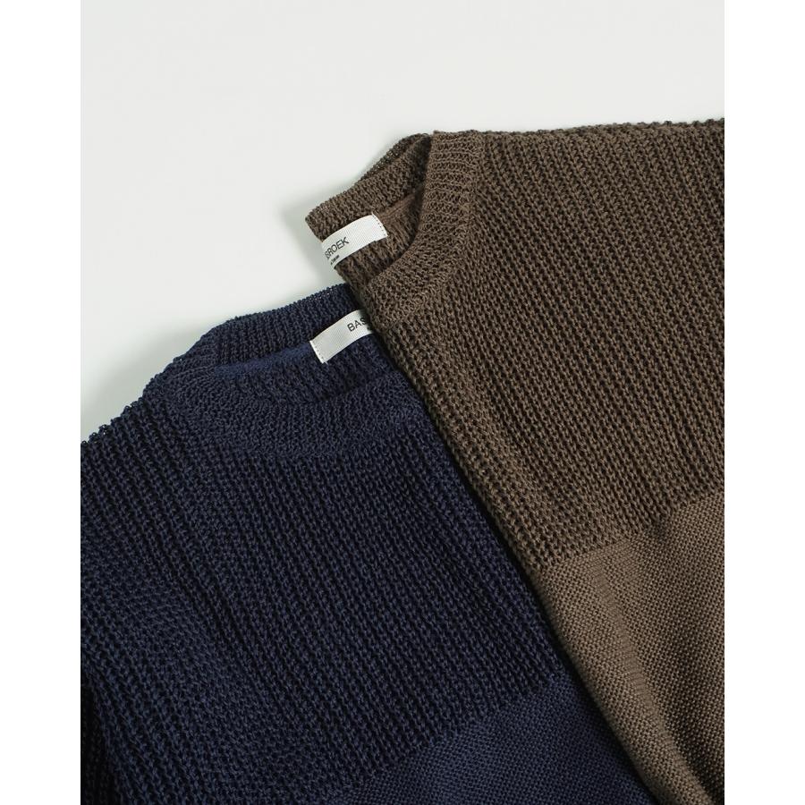 バージスブルック/BASISBROEK ギマコットンニットプルオーバー メンズ