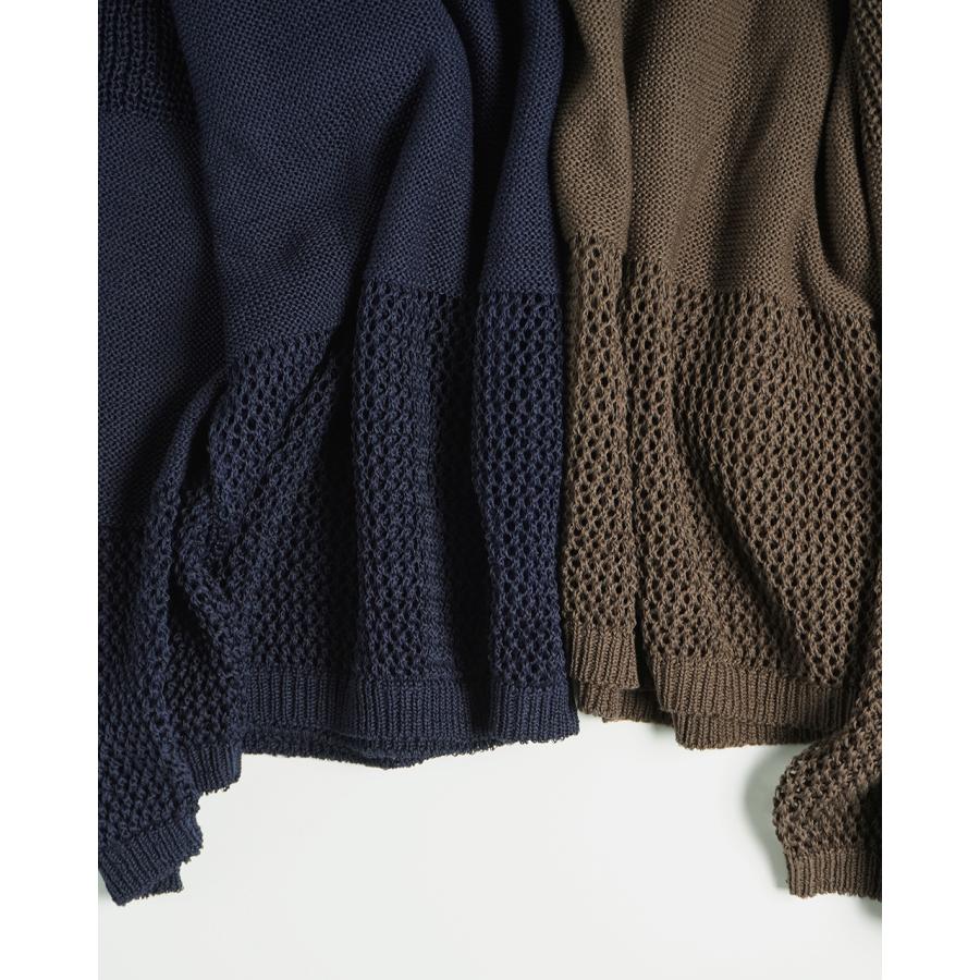 バージスブルック/BASISBROEK ギマコットンニットプルオーバー メンズ
