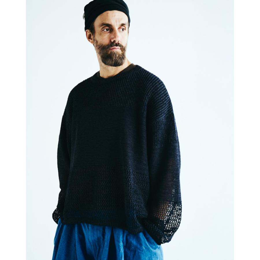 バージスブルック/BASISBROEK ギマコットンニットプルオーバー メンズ