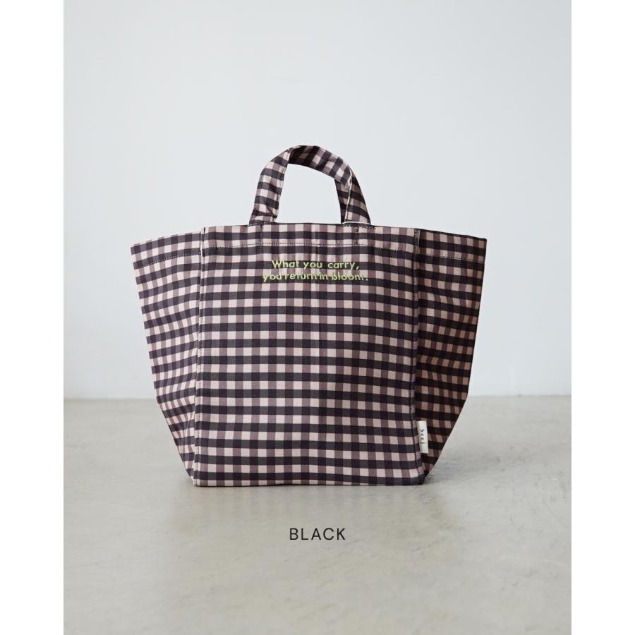 ビージ beej トートバッグ ギンガムチェック レディース Gingham check