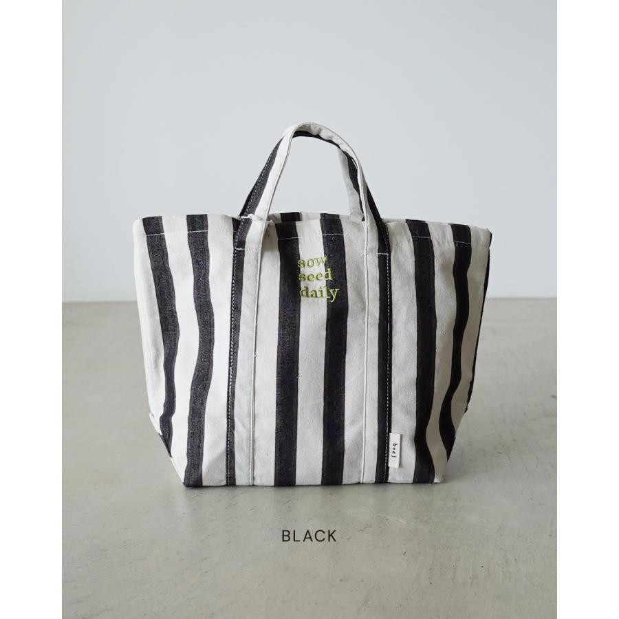 ビージ beej トートバッグ ストライプ レディース Stripe fabric