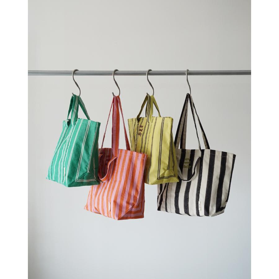ビージ beej トートバッグ ストライプ レディース Stripe fabric