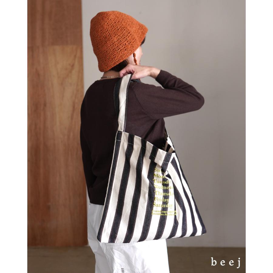 ビージ beej ショルダーバッグ ストライプ ワンショルダーバッグ