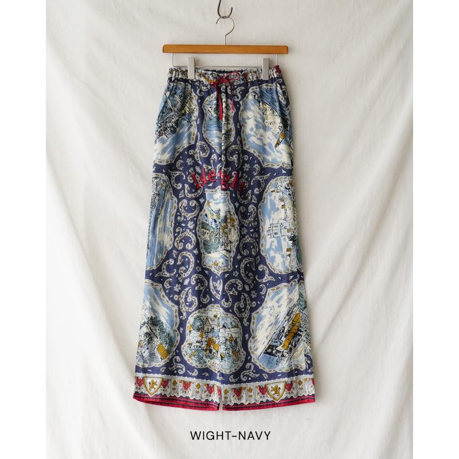 ビンドゥー BINDU イージーパンツ コットンボイル マッププリント  レディース Cotton Voile / Easy Pants BM-80320S26 BM-80320S25 【レビュー企画対象】の画像
