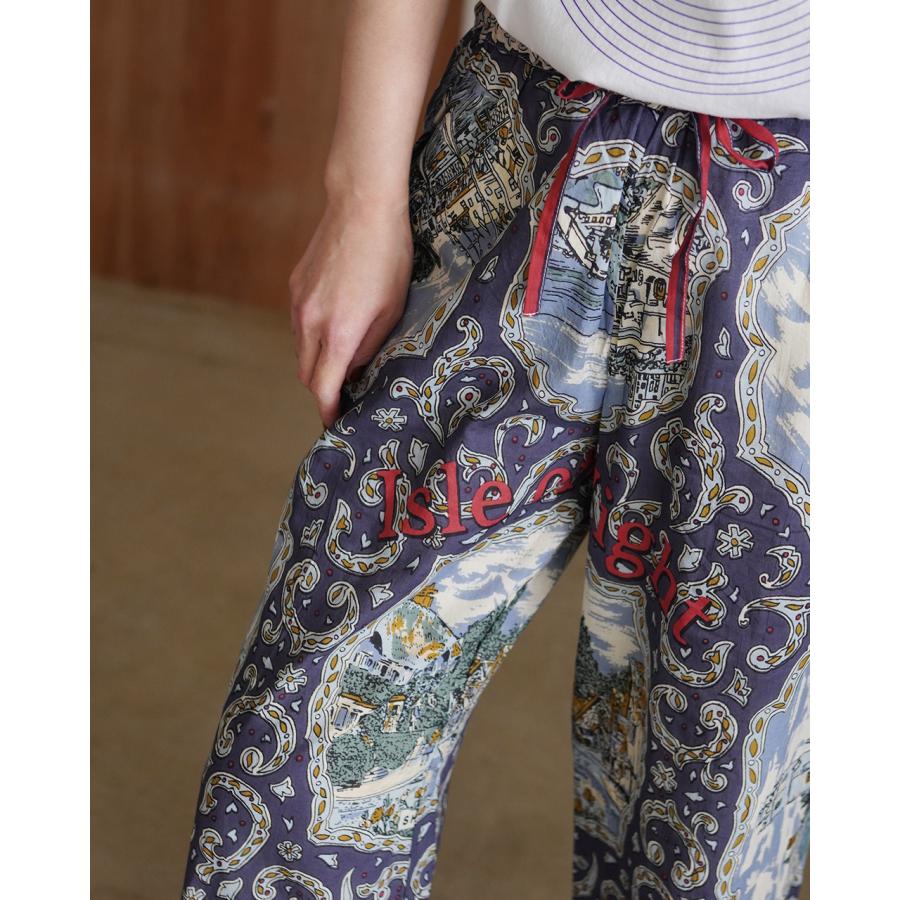 ビンドゥー BINDU イージーパンツ コットンボイル マッププリント  レディース Cotton Voile / Easy Pants BM-80320S26 BM-80320S25 【レビュー企画対象】の画像