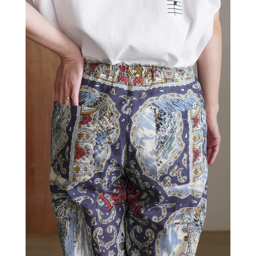ビンドゥー BINDU イージーパンツ コットンボイル マッププリント  レディース Cotton Voile / Easy Pants BM-80320S26 BM-80320S25 【レビュー企画対象】の画像