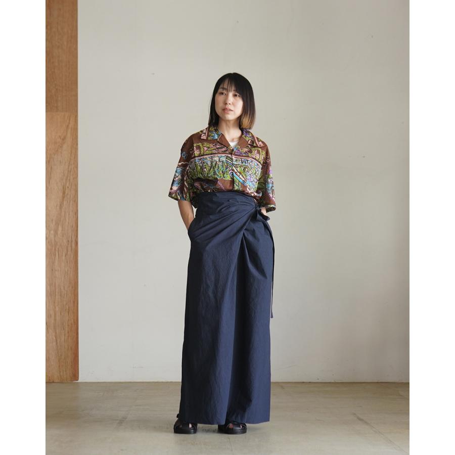 BINDUビンドゥー ニューヨーク柄 アロハシャツ M 総柄 インド綿 BINDU（ビンドゥー） ハワイアンシャツ レディース メンズ HAWAIIAN