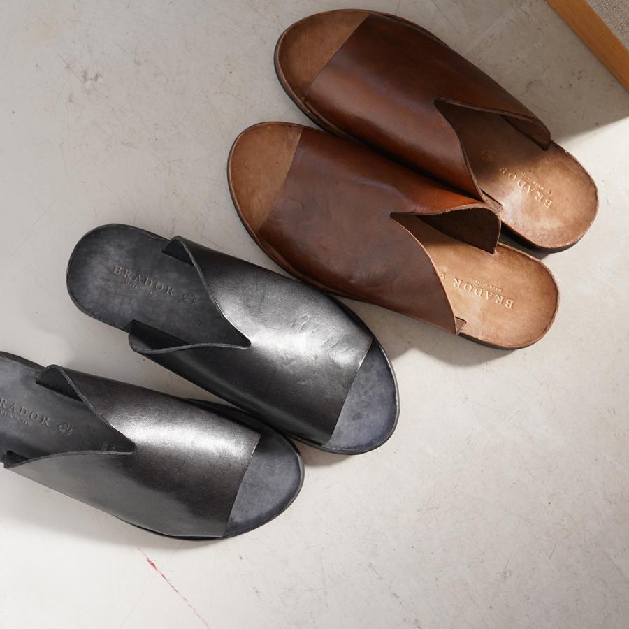 ブラドール BRADOR レザー サンダル フラットサンダル レディース 2023春夏 34-571T-3S 
