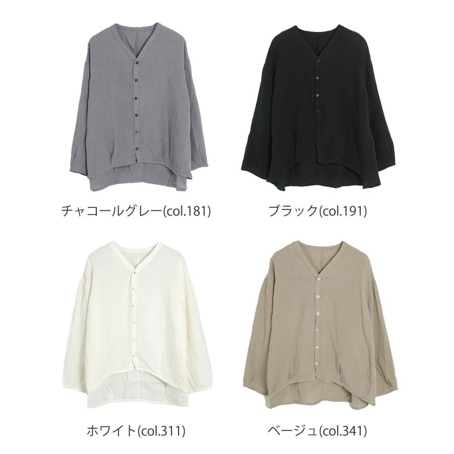 Brocante SALE！ブロカント カルディガンシャツ レディース リネン