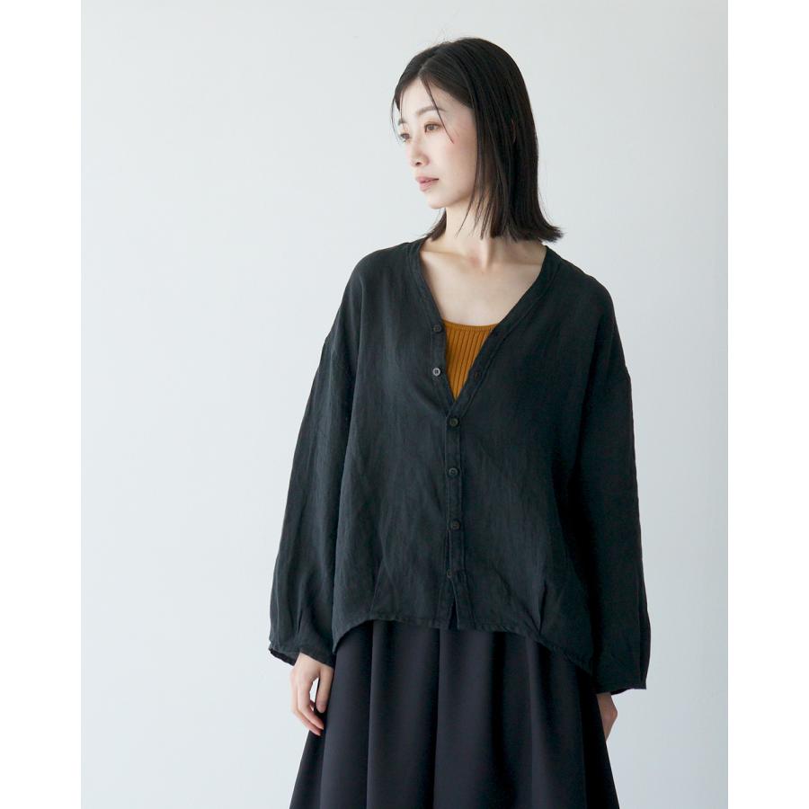 Brocante SALE！ブロカント カルディガンシャツ レディース リネン