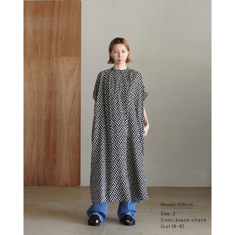 Brocante ブロカント ワンピース チェック フロンセワンピース