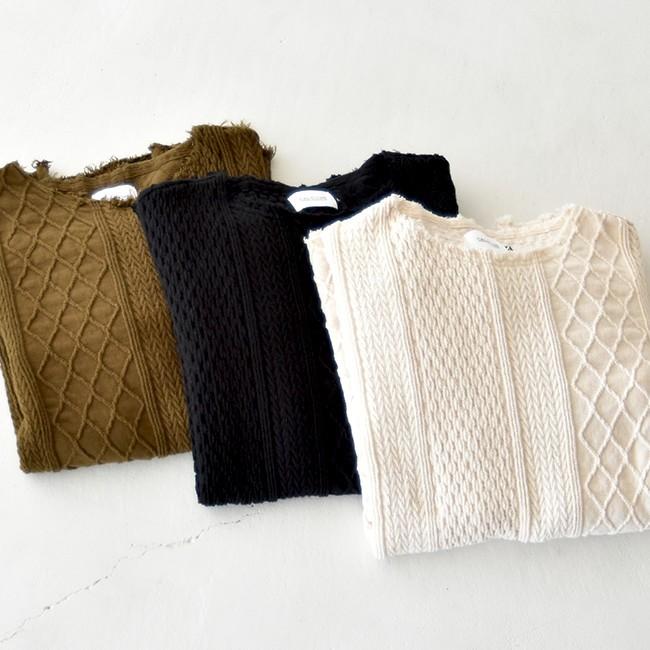 キャル オー ライン CAL O LINE カットオフ ケーブル ロングスリーブ T