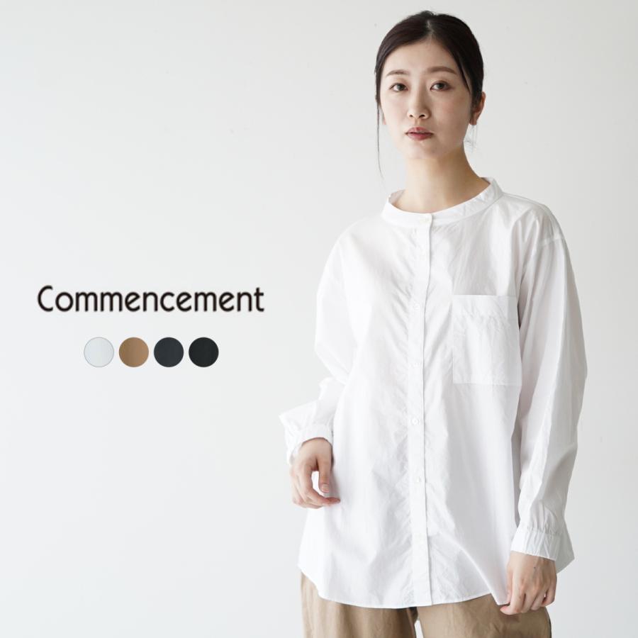 コメンスメント Commencement バンドカラー シャツ Bandcollar Shirt レディース Comme C 102 Crouka Yahoo 店 通販 Yahoo ショッピング