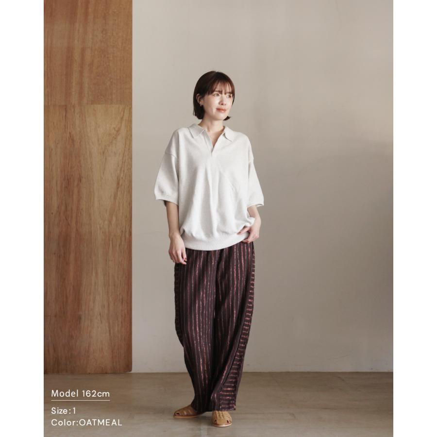 crepuscule - ニットカーディガン 1 M スキッパー ポロシャツ crepuscule（クレプスキュール） ポロシャツ モスステッチ スキッパー