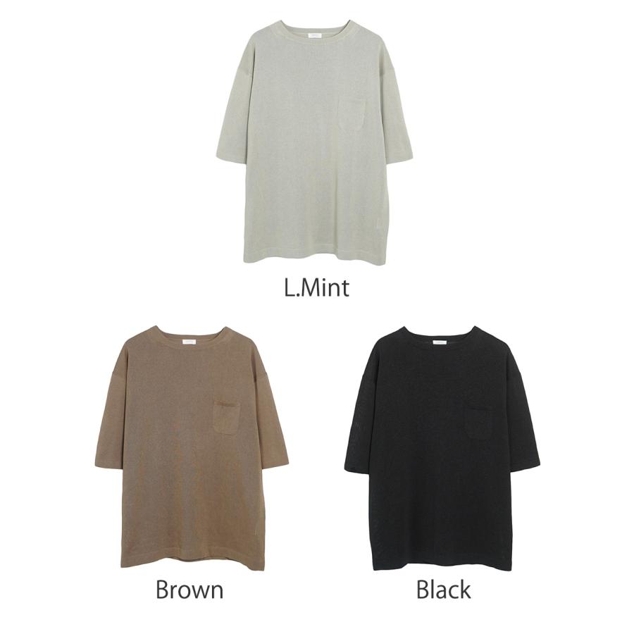 アウトレット！クレプスキュール crepscule Tシャツ 半袖ニット 和紙