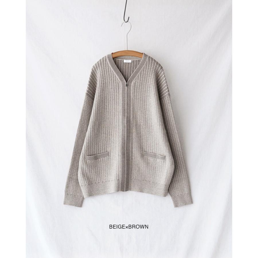 クレプスキュール crepscule カーディガン ケーブルジップカーディガン