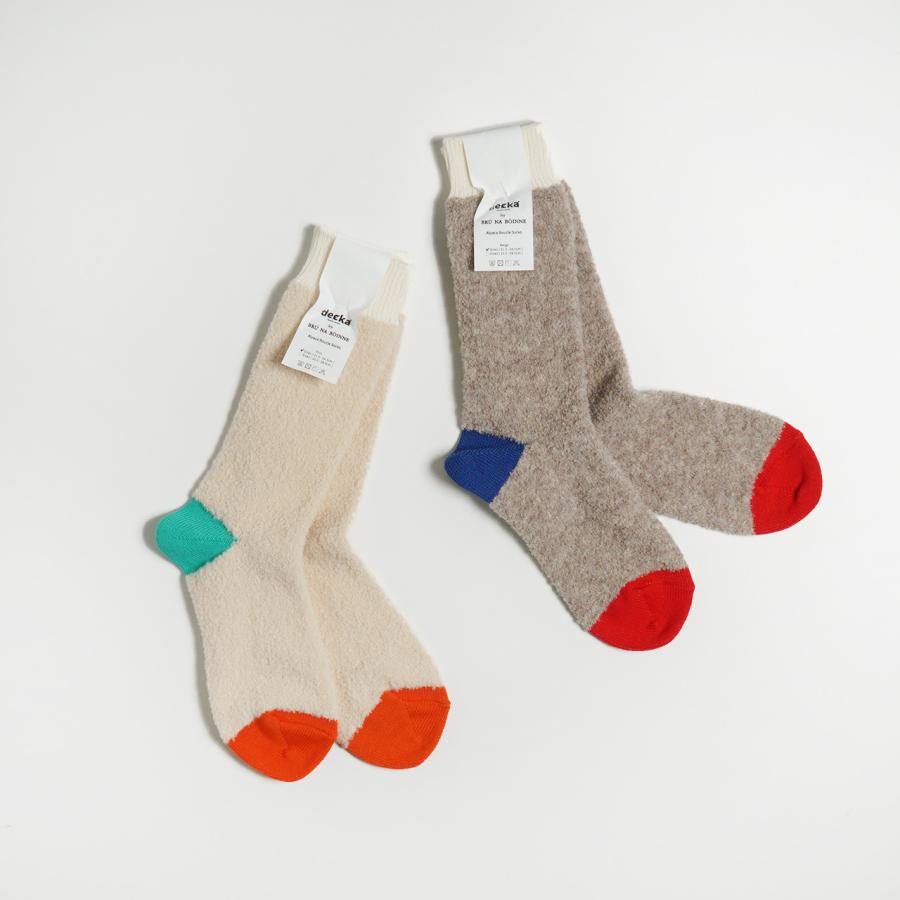 デカクオリティソックス decka Quality socks アルパカ ブークレ ソックス Alpaca Boucle Socks レディース 2022秋冬 BNB*de-19BN-2｜crouka｜10