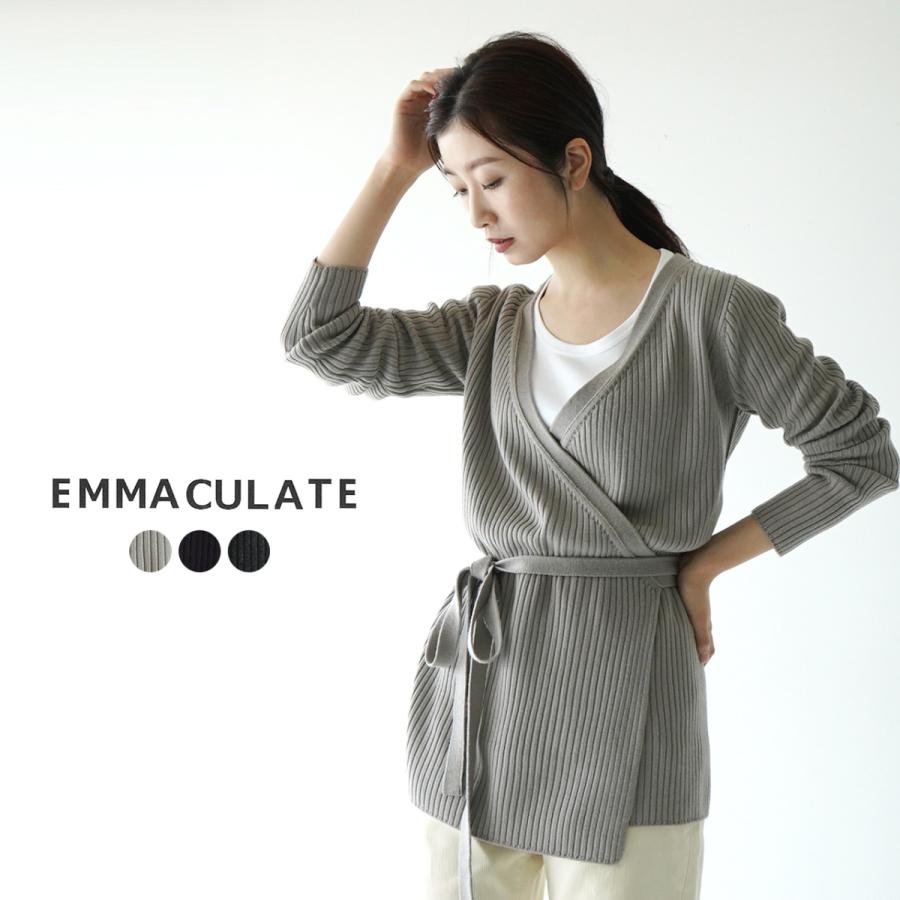 エマキュレイト Emmaculate 2way リブ編み カシュクルール ニット セーター レディース トップス 2203K-36778 送料無料｜crouka