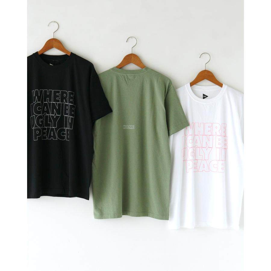 ファング FUNG ベーシック プリント Tシャツ Basic tee 半袖 カットソー ロゴT ホワイト グリーン ブラック 白 緑 黒 レディース 2024春夏 HOME｜crouka｜03