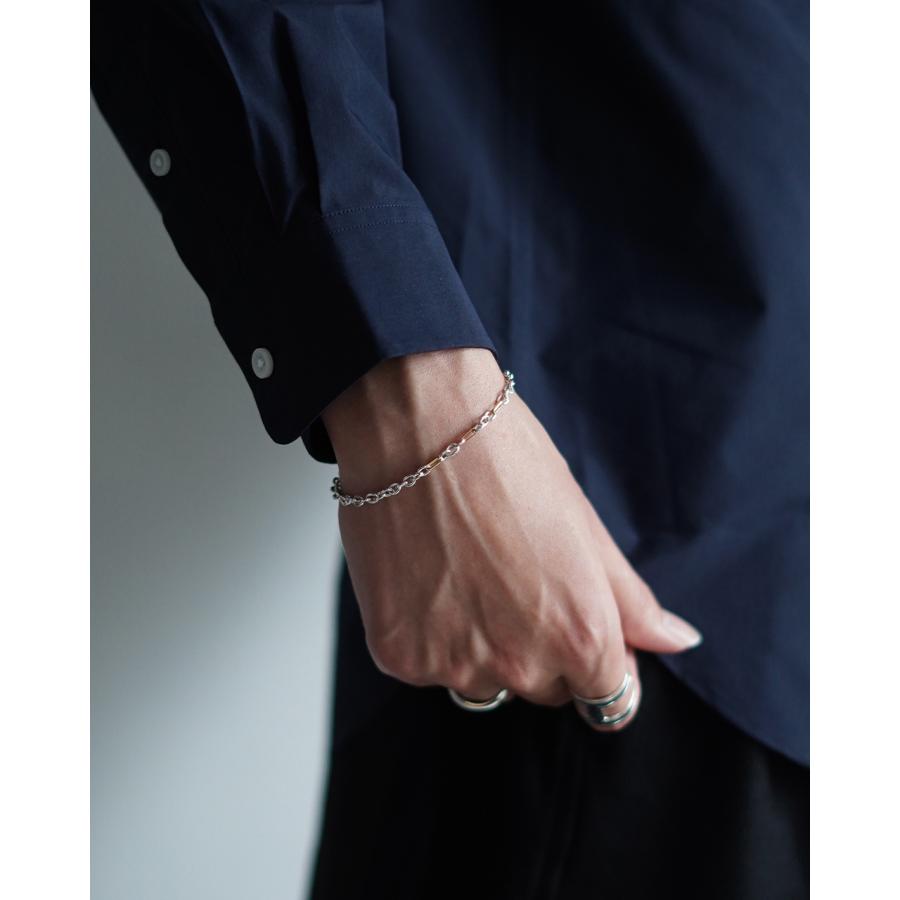 ポイント10倍 ガーデンオブエデン Garden of Eden ブレスレット 18Kゴールド＆シルバー ミックス チェーン ブレスレット 18K&SV シルバー925 25SS057の画像