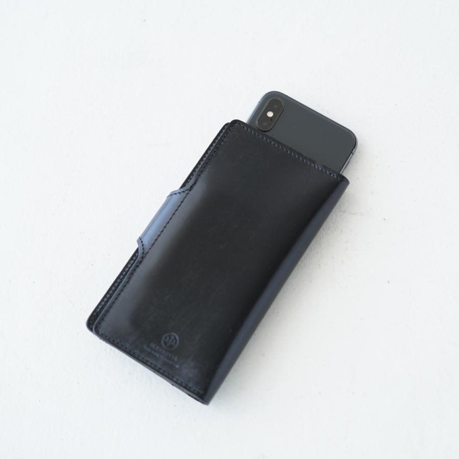 GLEN グレンロイヤル ブライドルレザー手帳型スマホケース Lサイズ ブライドルレザー仕立ての手帳型スマートフォンケースがグレン