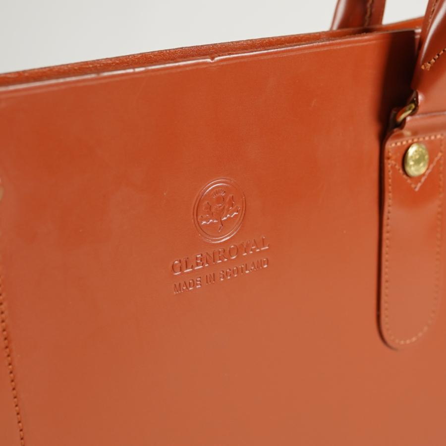 グレンロイヤル GLENROYAL ブライドルレザー 2ハンドル トートバッグ 01-6087 【レビュー企画】の画像