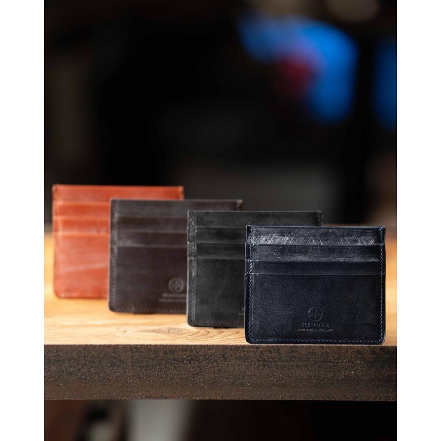 未使用級✨ グレンロイヤル スリムカードケース ビジネス レザー ブラウン GLENROYAL（グレンロイヤル） カードケース スリム SLIM CARD CASE