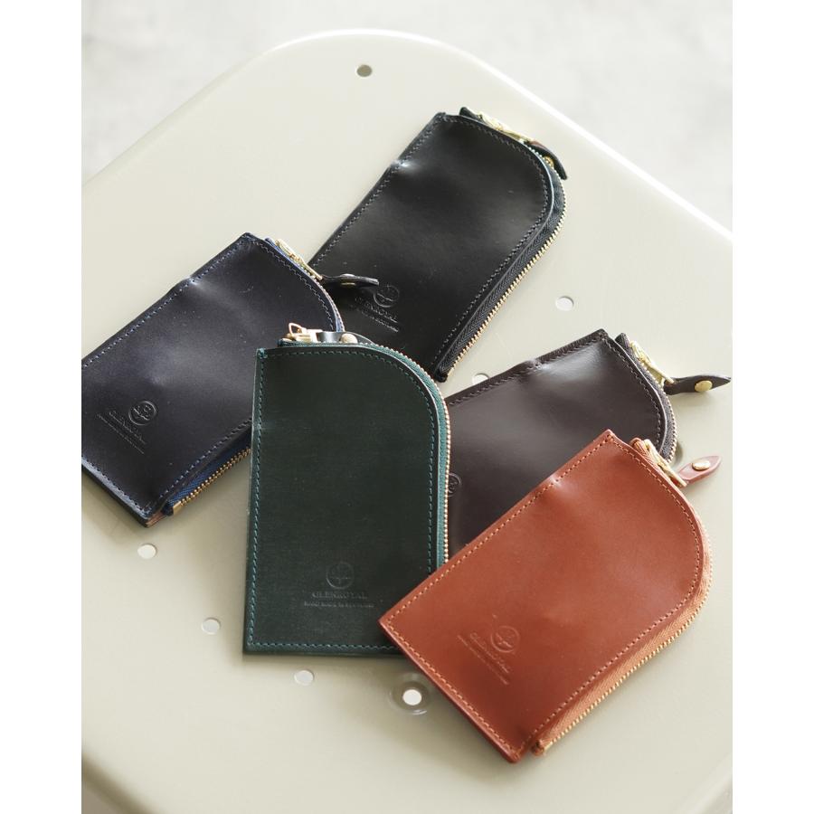 グレンロイヤル キーケース GLENROYAL｜ジップド キーケース カードポケット付き ZIPED KEY