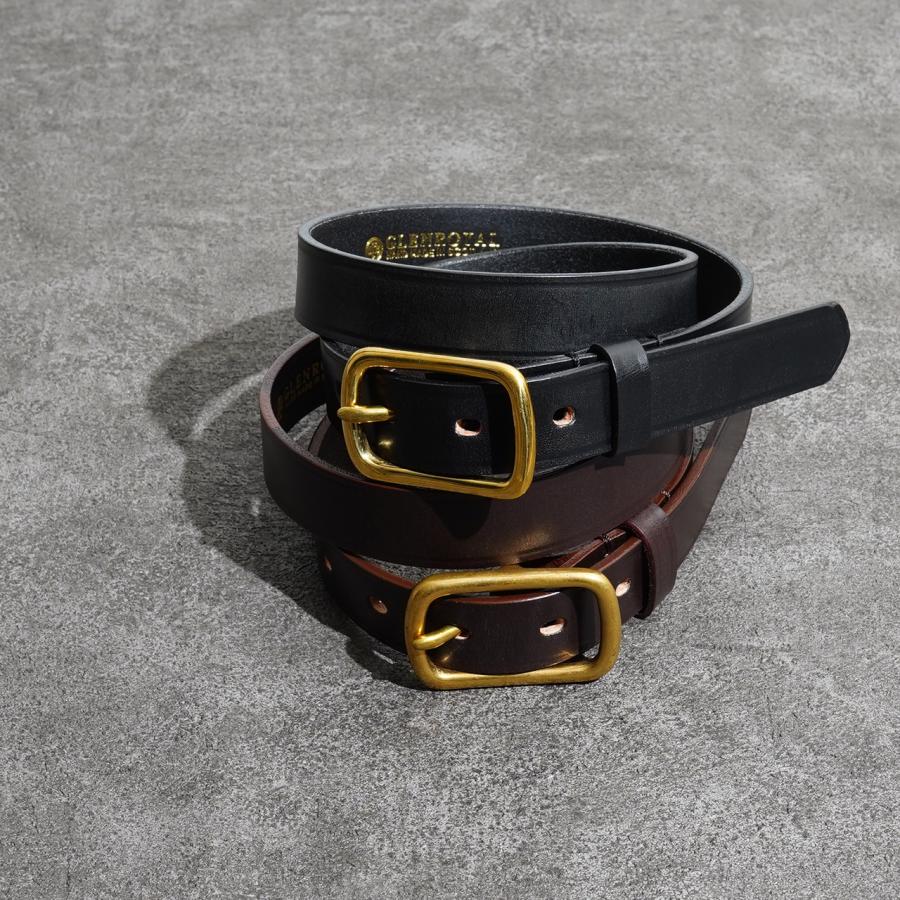 グレンロイヤル GLENROYAL ベルト ウィズ ヘッドカラーバックル BELT WITH HEAD COLLAR BACKLE ブライドルレザー 2023秋冬 06-5798｜crouka｜02