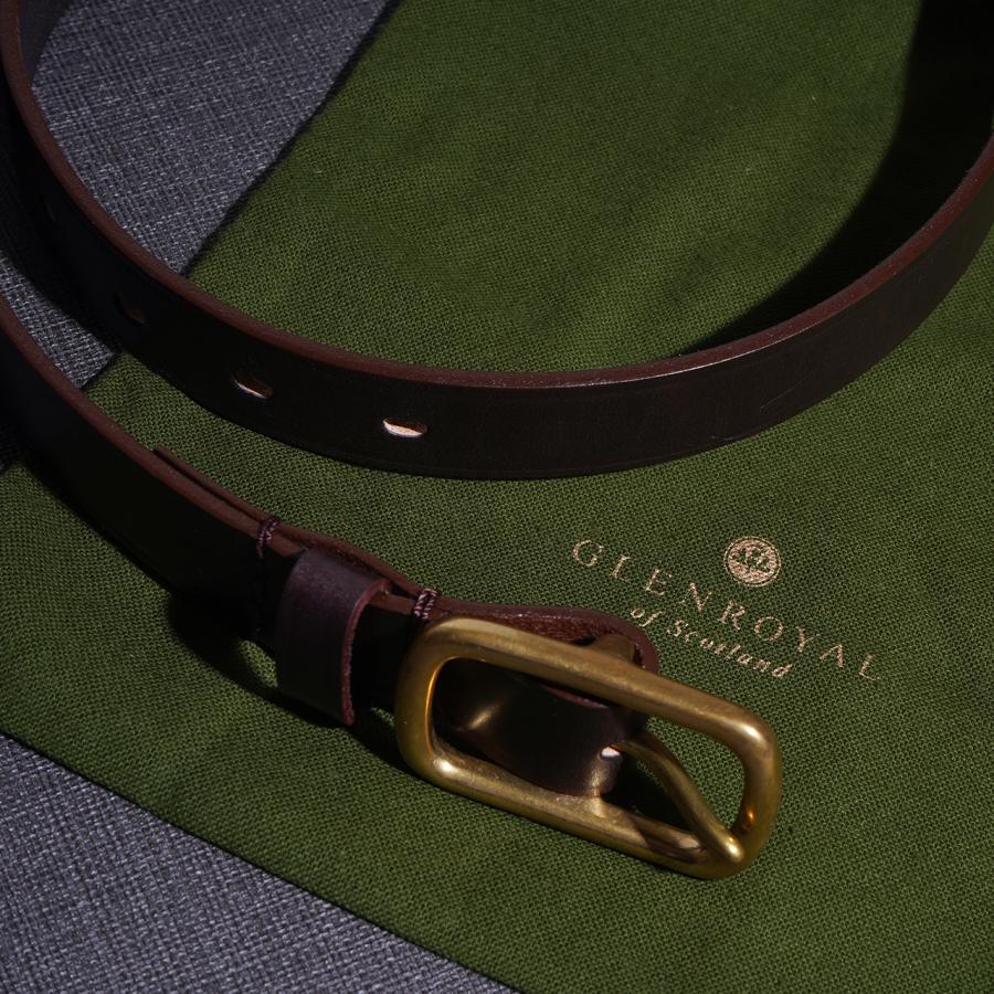 グレンロイヤル GLENROYAL ベルト ウィズ ヘッドカラーバックル BELT WITH HEAD COLLAR BACKLE ブライドルレザー 2023秋冬 06-5798｜crouka｜08