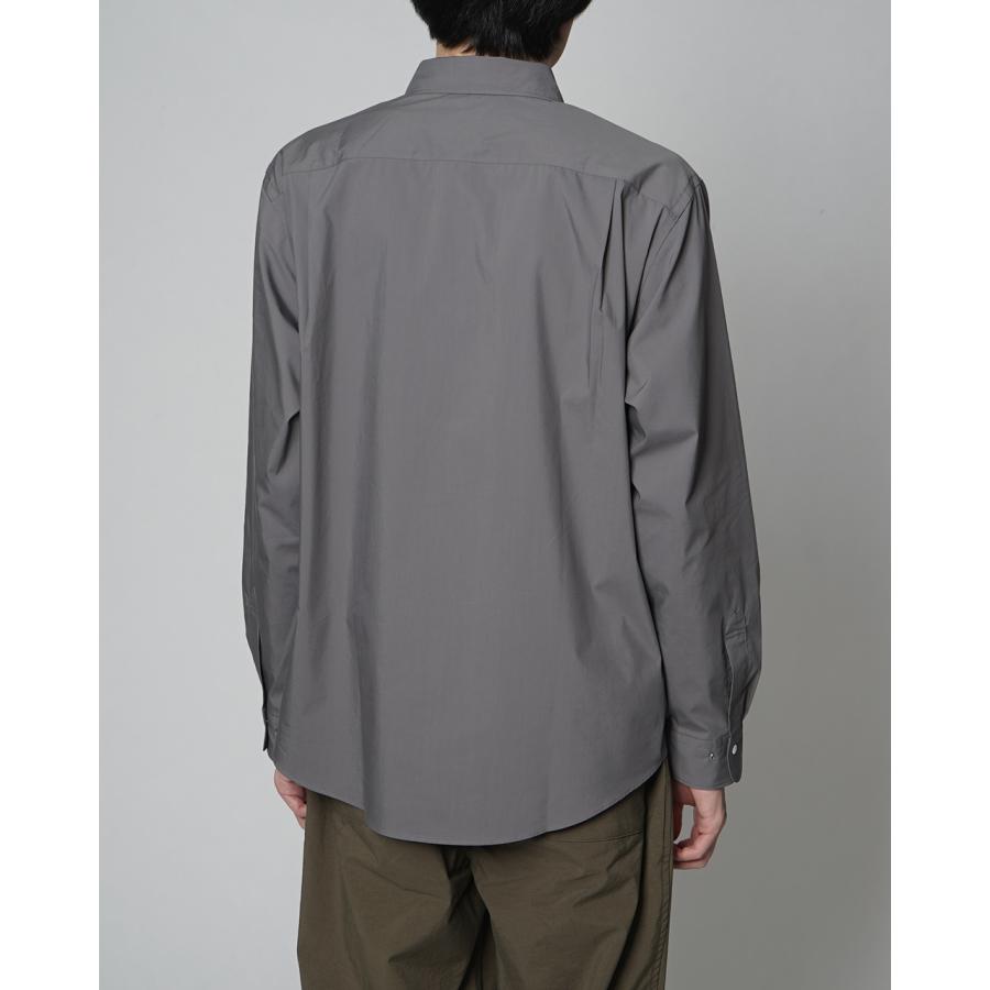 ゴールドウィン GOLDWIN コンフォータブル シャツ Comfortable Shirt ワイドカラー ブルー グレー メンズ 2024春夏 GL54138｜crouka｜18