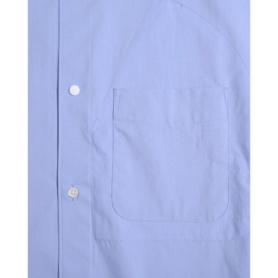 ゴールドウィン GOLDWIN コンフォータブル シャツ Comfortable Shirt ワイドカラー ブルー グレー メンズ 2024春夏 GL54138｜crouka｜04