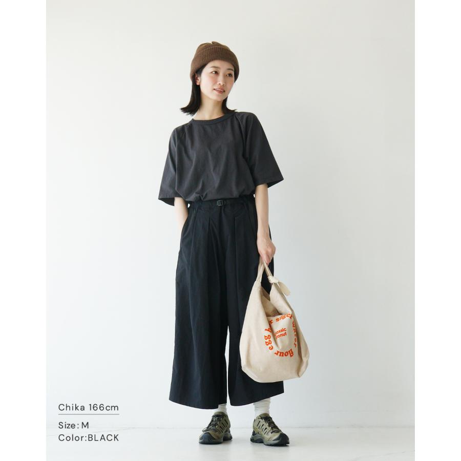 GRAMICCI フレアパンツ（ブラック）とグラミチTシャツ　2点セット Gramicci（グラミチ）の「Gramicci/グラミチ NYLON FLARE PANTS