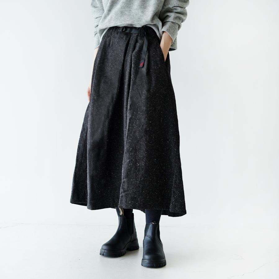 グラミチ GRAMICCI ウール テールカット スカート WOOL TALECUT SKIRT ロング イージー スカート レディース 2023秋冬  G3FW-SK058