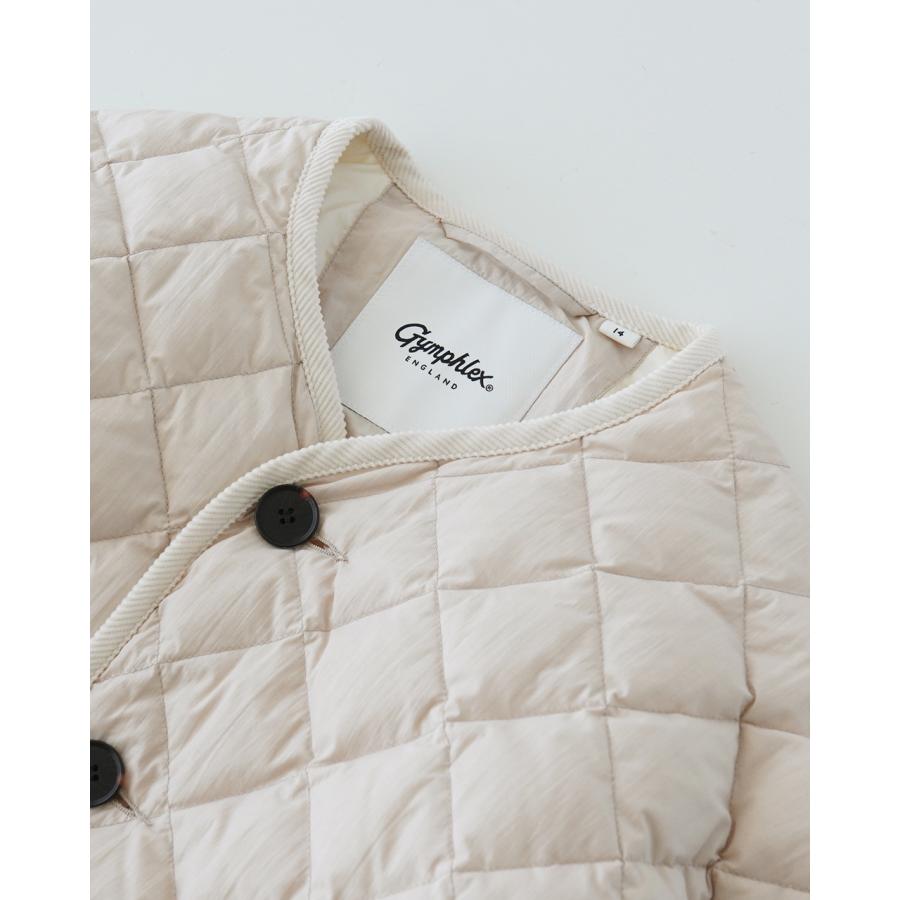 [美品]人気シリーズ GYMPHLEX ダウンコートオフホワイトM d3019e2fd42e45a230f135ebd21579