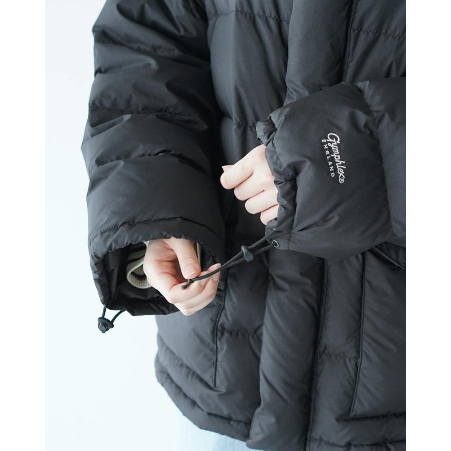 Gymphlex フード ダウン ジャケット Gymphlex | ダウン フードショートジャケット WOMEN（ダウン