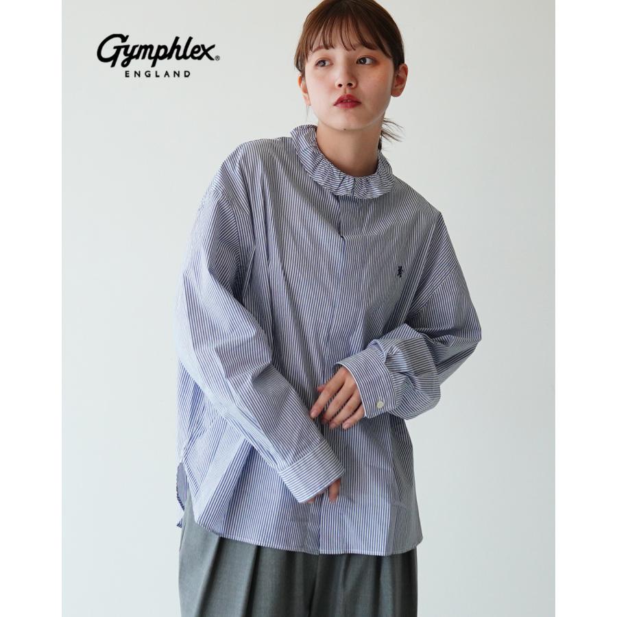 GYMPHLEX ジムフレックス Gymphlex ギャザー カラー シャツ L S GYMPHLEX ジムフレックス Gymphlex ギャザー カラー シャツ L S
