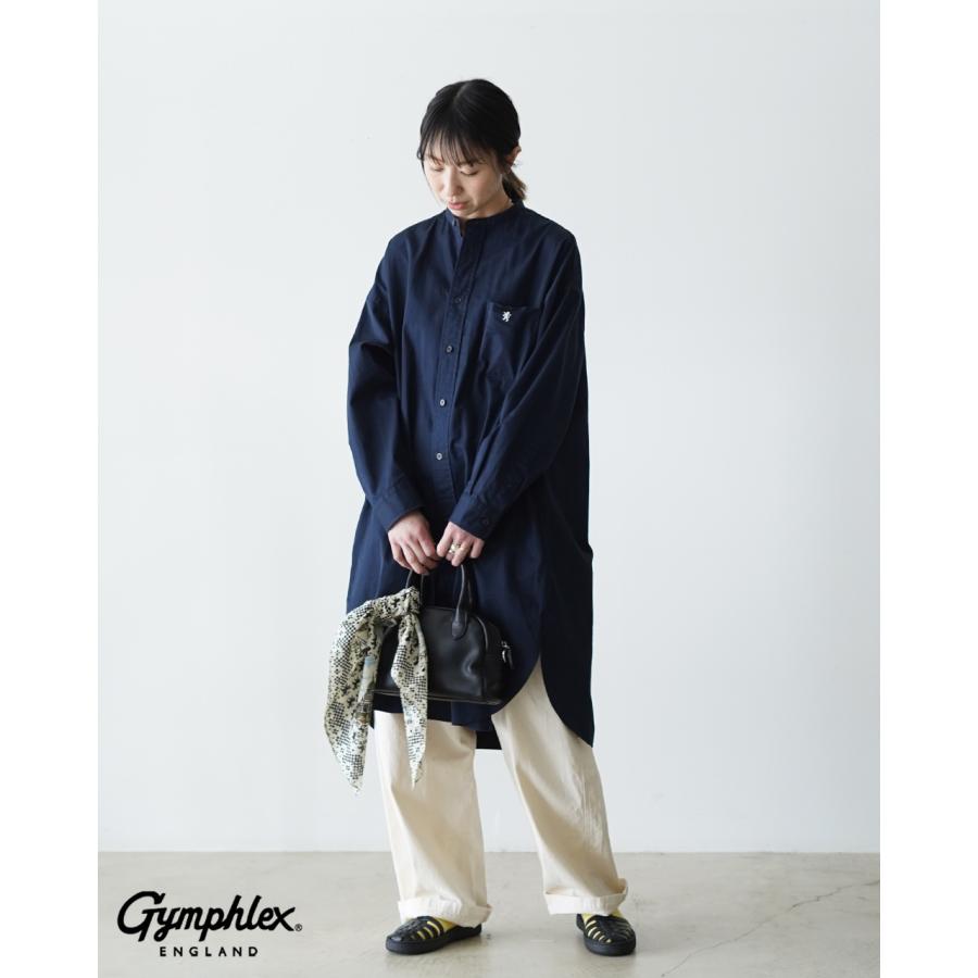 GYMPHLEX（ジムフレックス） シャツワンピース バンドカラー シャツ