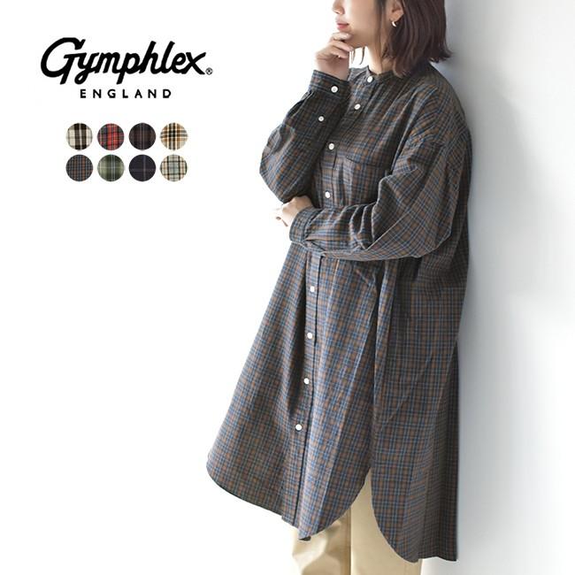 ジムフレックス Gymphlex ビエラ起毛 バンドカラー チェック 長袖 フランネルシャツワンピース ワンピース J 1363vhc Gymph J 1363vhc Crouka Yahoo 店 通販 Yahoo ショッピング