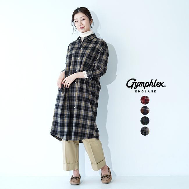 ジムフレックス Gymphlex フランネル シャツ ワンピース 長袖 ワイドシルエット レディース ワンピース J 1176vhc 送料無料 Gymphl J 1176 Vpc Crouka Yahoo 店 通販 Yahoo ショッピング
