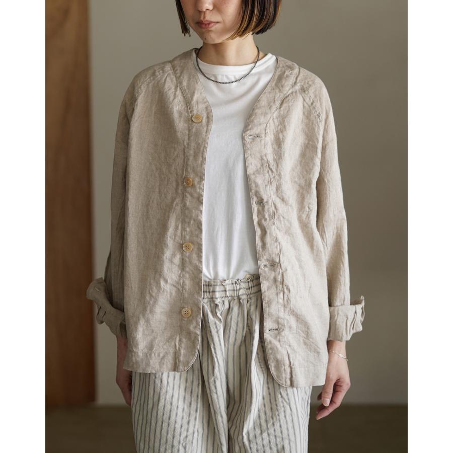 期間限定P10倍 ハブアグッドデイ have a good day リネンカーディガン ユニセックス Linen cardigan HGD-387 xp10の画像