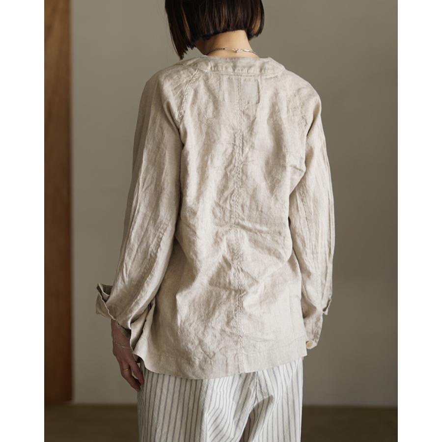 期間限定P10倍 ハブアグッドデイ have a good day リネンカーディガン ユニセックス Linen cardigan HGD-387 xp10の画像