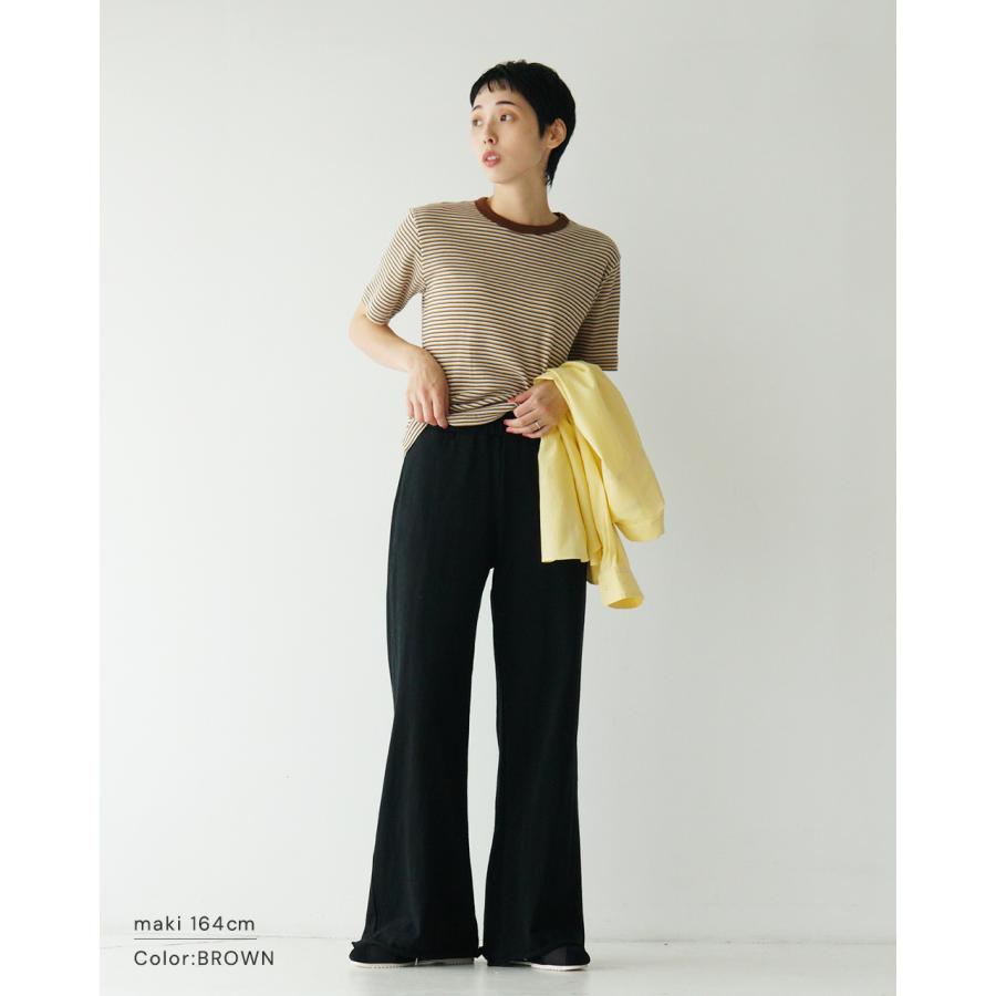 SALE！ヘルスニット Healthknit マルチボーダーワッフルクルーネック