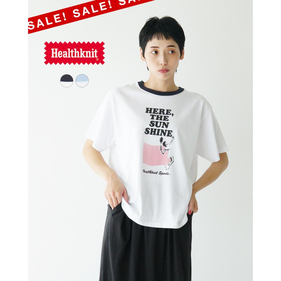 Healthknit SALE！ヘルスニット プリントショートスリーブ