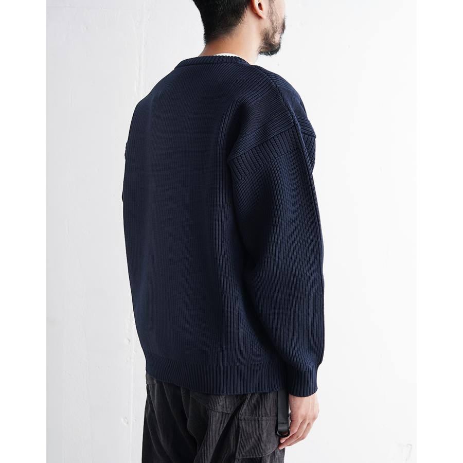 HELLY HANSEN フィッシャーマン ニットカーディガン ネイビー XL