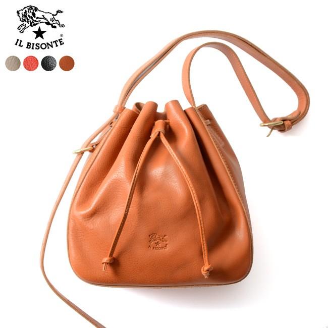 IL BISONTE 巾着型 レザーバッグ-